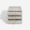 Šperkovnice se šuplíky 3 v 1 Stackers Oatmeal Classic Drawers | krémová