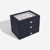Šperkovnice se šuplíky 3 v 1 Stackers Navy Pebble Classic Drawers | tmavě modrá