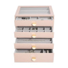 Šperkovnice se šuplíky 4 v 1 Stackers Blush Classic Drawers | růžová