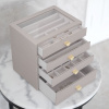 Šperkovnice se šuplíky 4 v 1 Stackers Taupe Classic Drawers | šedobéžová