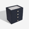 Šperkovnice se šuplíky 4 v 1 Stackers Navy Pebble Classic Drawers | tmavě modrá