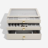 Šperkovnice se šuplíky 3 v 1 Stackers Oatmeal Supersize Drawers | krémová