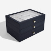 Šperkovnice se šuplíky 3 v 1 Stackers Navy Pebble Supersize Drawers | tmavě modrá