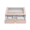 Šperkovnice na šarmy Stackers Blush Classic Charm Display Drawer | růžová