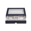 Šperkovnice na šarmy Stackers Pebble Navy Classic Charm Display Drawer | tmavě modrá