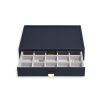 Šperkovnice na malé šperky Stackers Navy Pebble Classic Trinket Drawer  | tmavě modrá