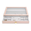 Šperkovnice se šuplíkem Stackers Blush Supersize Display Drawer | růžová