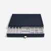 Box se šuplíkem na šperky Stackers Navy Pebble Supersize All In One Drawer  | tmavě modrá