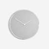 Nástěnné hodiny Stackers Pebble Grey & Brushed Chrome Clock | šedá