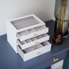 Šperkovnice se šuplíky 3 v 1 Stackers Pebble White Classic Drawers | bílá