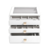 Šperkovnice se šuplíky 3 v 1 Stackers Pebble White Classic Drawers | bílá
