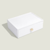 Box na hodínky Stackers Pebble White Classic Accessory Drawer  | bílá