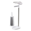 Stojan s WC štětkou Joseph Joseph EasyStore |  bílá/nerez