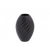 Váza Morso River Black 16 cm | černá