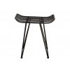 Kovový sedák Villa Collection Svale Black 41 cm | černá