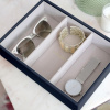 Box na šperky a hodinky Stackers Navy Blue Classic Watch & Accessory Layer | tmavě modrá