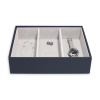 Box na šperky a hodinky Stackers Navy Blue Classic Watch & Accessory Layer | tmavě modrá