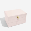 Luxusní šperkovnice 3 v 1 Stackers Blossom Pink Leather | růžová