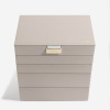 Šperkovnice 5 v 1 Stackers Taupe Classic Set | šedobéžová