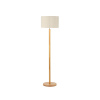 Moderní stojací lampa ze dřeva a lnu Andrea House IL72060 | béžová, přírodní
