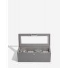 Kazeta na hodinky Stackers  4 Piece Watch Box, Slate Grey | šedá