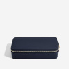 Cestovní šperkovnice Stackers Navy Blue Medium Travel | tmavě modrá