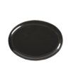 Talíř oválný Broste Nordic Coal, 26,5 x 35,5 cm | černá