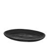 Talíř oválný Broste Nordic Coal, 26,5 x 35,5 cm | černá