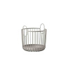 Úložný kovový košík Zone Denmark Inu Taupe 20x20cm | hnědá