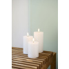 Sada dobíjecích LED svíček Sirius Sille White (sada 3 ks) | bílá