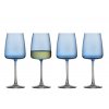 Sklenice na bílé víno Lyngby Glas Zero Blue, 430 ml | 4ks