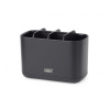 Velký kelímek na zubní kartáčky v matné černé barvě Joseph Joseph EasyStore™ Matt Black