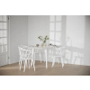 Dřevěná jídelní židle Rowico Home CARMEN | Bílá