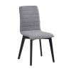 Jídelní židle Rowico Home GRACY | Světle šedá/černá