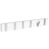 Dřevěný nástěnný věšák Rowico Home CONFETTI 50x2x7 cm | bílý