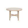 Kulatý konferenční stolek Rowico Home MARSDEN 60 cm | Běžový/Světle hnědý