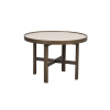 Kulatý konferenční stolek Rowico Home MARSDEN 60 cm | Běžový/Hnědý