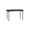 Oválný konferenční stolek Rowico Home SKYE 80x40 cm | Černý