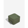 Cestovní šperkovnice na hodinky a šperky Stackers Green Canvas Watch & Jewellery Box | zelená