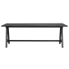 Obdélníkový jídelní stůl Rowico Home CARRADALE Black, 220x100 cm | černá