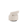 Bouclé otočné křeslo Venture Home VAVŘÍN | bílá