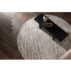 Kulatý designový kusový koberec Venture Home MILOŠI, průměr 200 cm | béžová, bílá