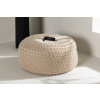 Kulatý puf SAM - ⌀60 cm | Béžový