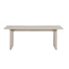 Obdélníkový jídelní stůl VAIL, 100x200 cm | Béžový