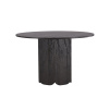 Kulatý jídelní stůl Tekla ø120x75 cm | Černý
