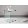 Odkládací skleněný stolek TELEMARK | Jasný