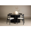 Jídelní sada, stůl Tyresö ø120 - černý s židlí Ven - černá |
