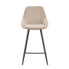 Barová židle Rowico Home SIERRA | béžová černá
