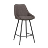 Barová židle Rowico Home SIERRA | tmavě šedá černá