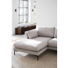5místná pohovka s lehátkem Levá Rowico Home CORWIN 270x160x83 cm | světlé béžová